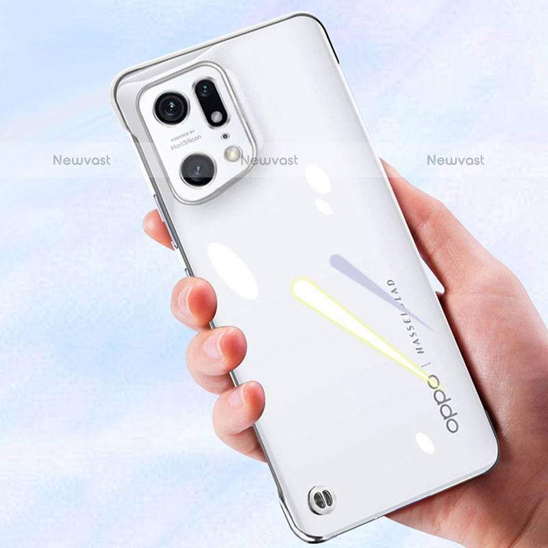 Transparent Crystal Hard Case Back Cover H02 for Oppo Find X5 Pro 5G