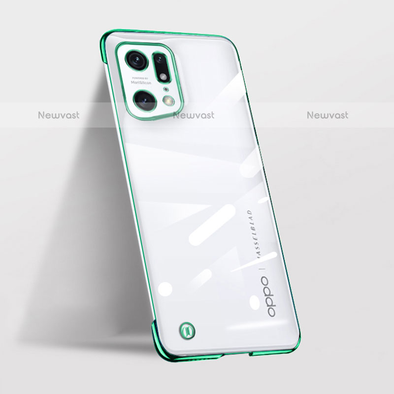 Transparent Crystal Hard Case Back Cover H02 for Oppo Find X5 Pro 5G