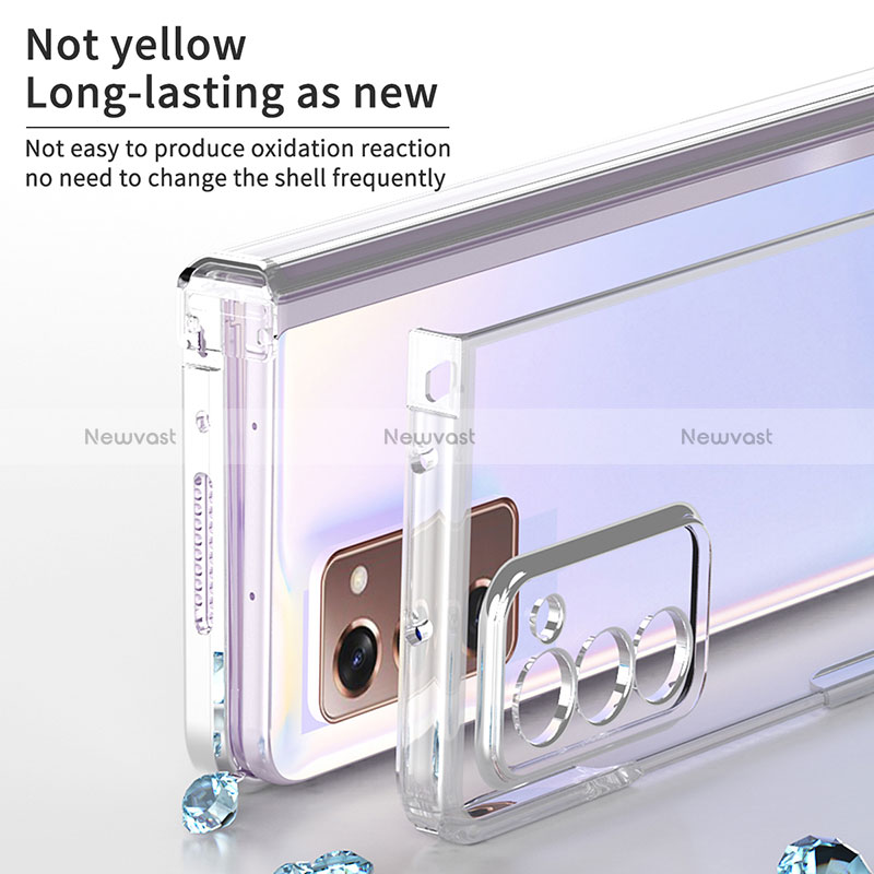 Transparent Crystal Hard Case Back Cover H02 for Samsung Galaxy Z Fold2 5G