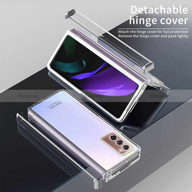 Transparent Crystal Hard Case Back Cover H02 for Samsung Galaxy Z Fold2 5G