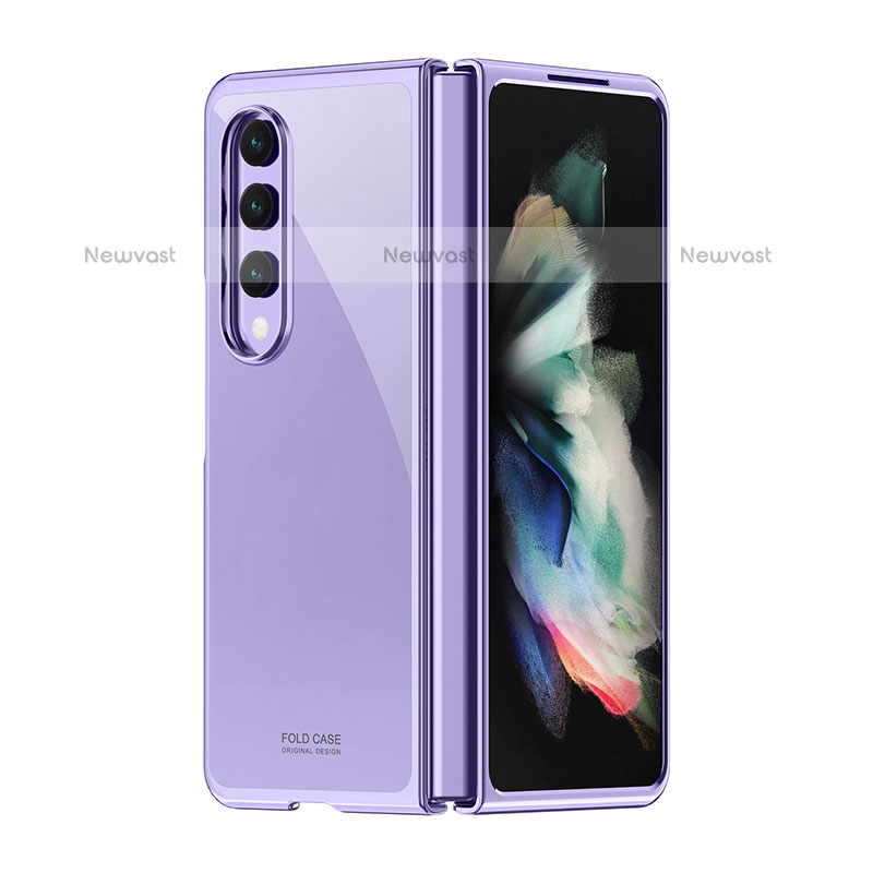 Transparent Crystal Hard Case Back Cover H02 for Samsung Galaxy Z Fold3 5G