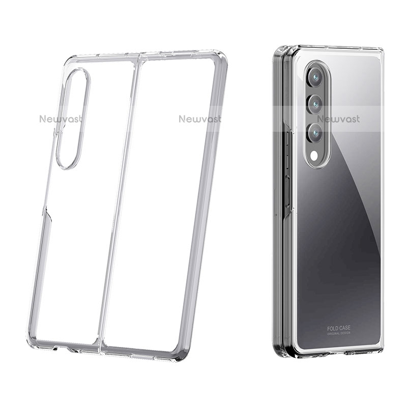 Transparent Crystal Hard Case Back Cover H02 for Samsung Galaxy Z Fold3 5G