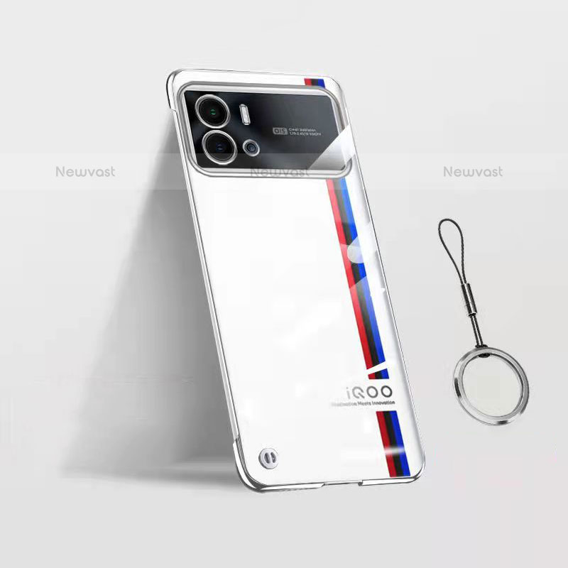 Transparent Crystal Hard Case Back Cover H02 for Vivo iQOO 9 Pro 5G Silver