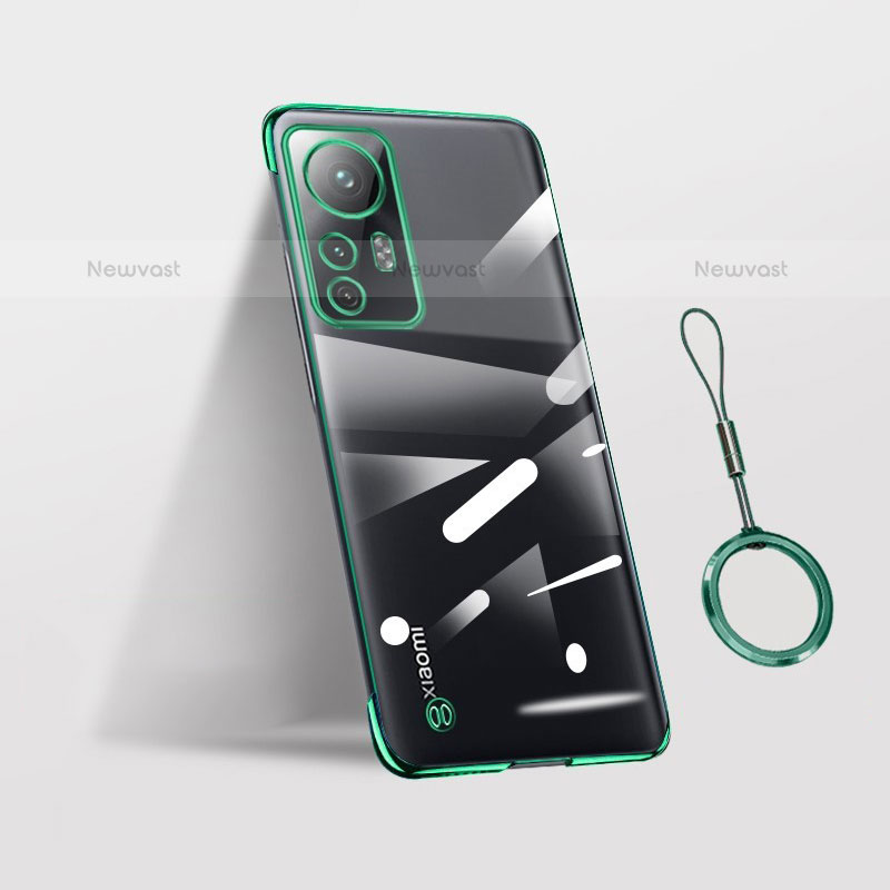 Transparent Crystal Hard Case Back Cover H02 for Xiaomi Mi 12 Pro 5G Green