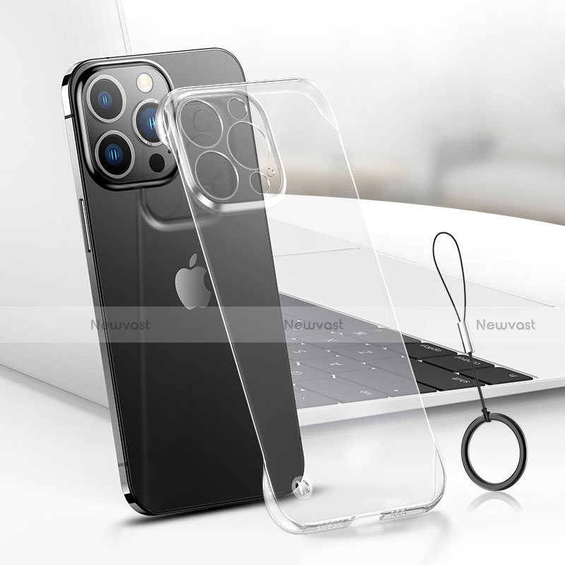 Transparent Crystal Hard Case Back Cover H03 for Apple iPhone 15 Pro