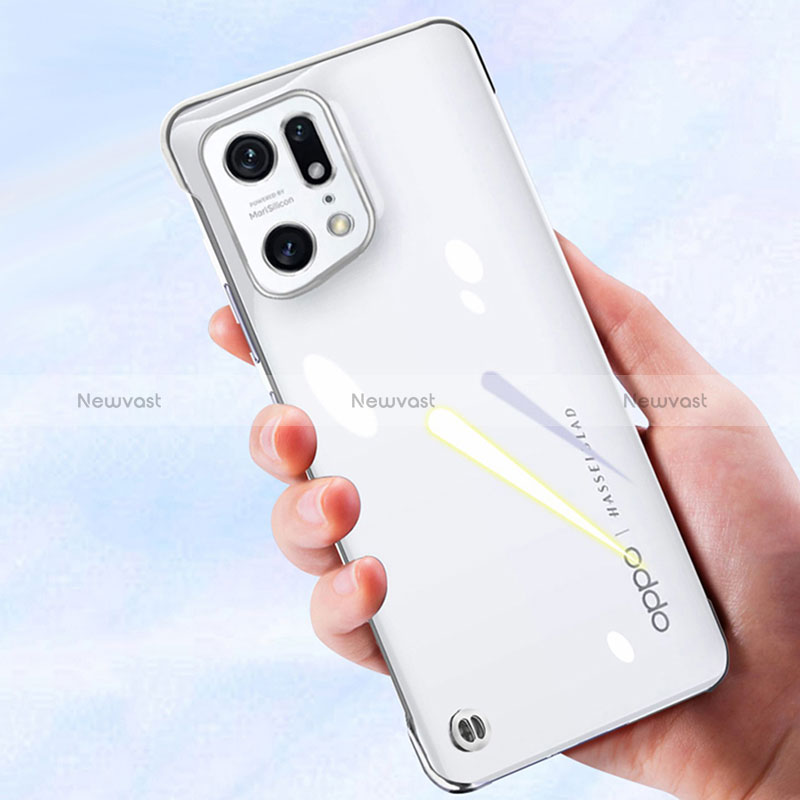 Transparent Crystal Hard Case Back Cover H03 for Oppo Find X5 5G