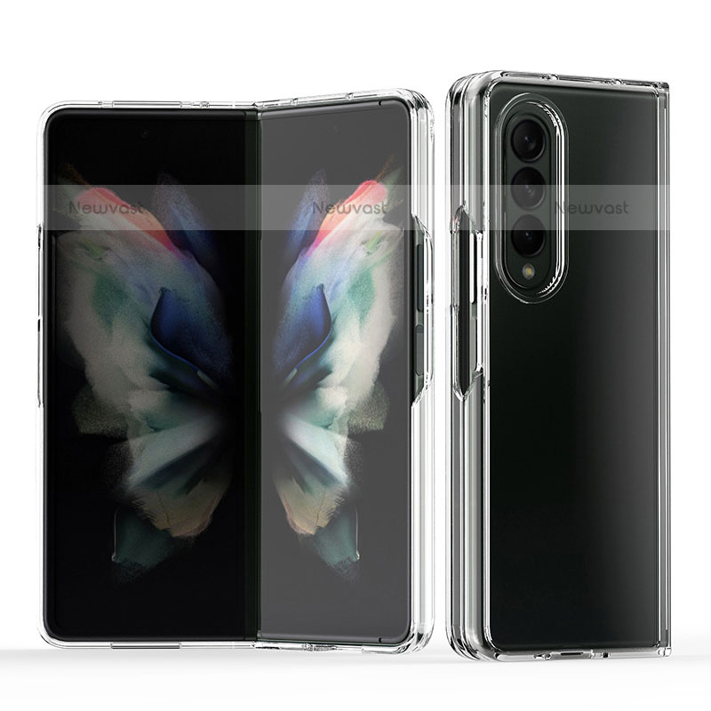 Transparent Crystal Hard Case Back Cover H03 for Samsung Galaxy Z Fold3 5G