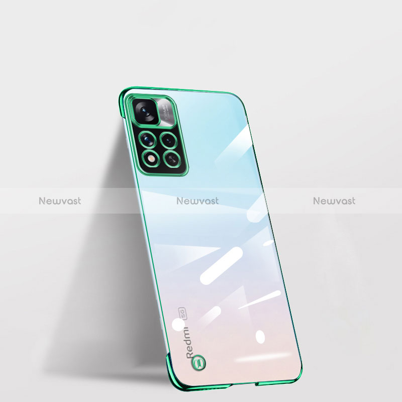 Transparent Crystal Hard Case Back Cover H03 for Xiaomi Poco X4 NFC Green