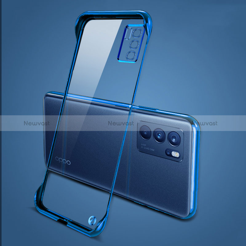 Transparent Crystal Hard Case Back Cover H04 for Oppo Reno6 5G