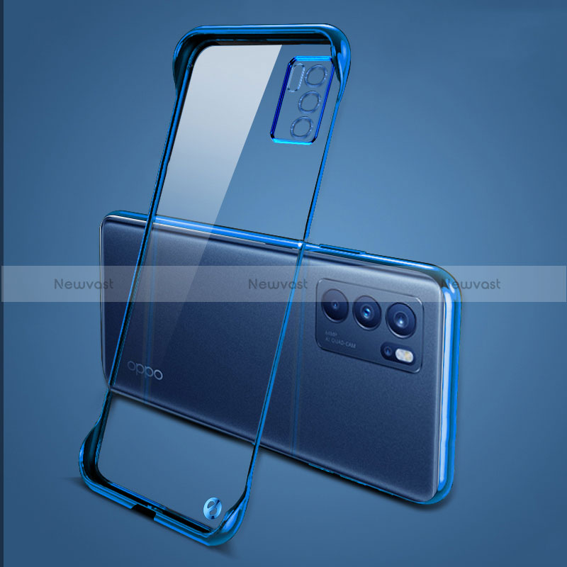 Transparent Crystal Hard Case Back Cover H04 for Oppo Reno6 Pro 5G India