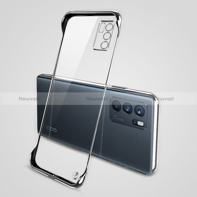 Transparent Crystal Hard Case Back Cover H04 for Oppo Reno6 Pro 5G India