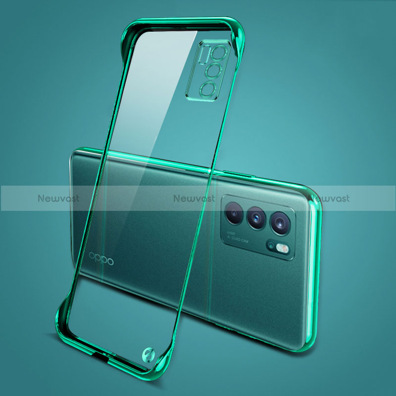 Transparent Crystal Hard Case Back Cover H04 for Oppo Reno6 Pro 5G India