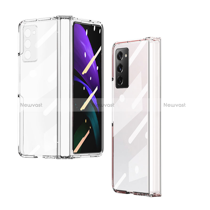 Transparent Crystal Hard Case Back Cover H04 for Samsung Galaxy Z Fold2 5G