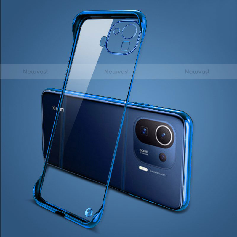 Transparent Crystal Hard Case Back Cover H04 for Xiaomi Mi 11 Pro 5G Blue