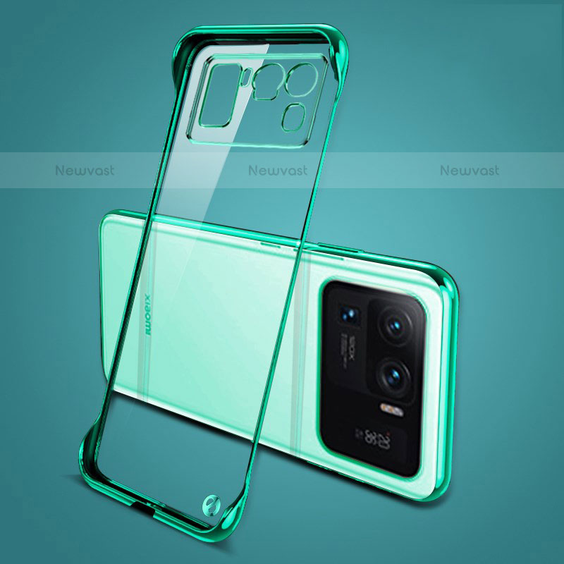 Transparent Crystal Hard Case Back Cover H04 for Xiaomi Mi 11 Ultra 5G Green