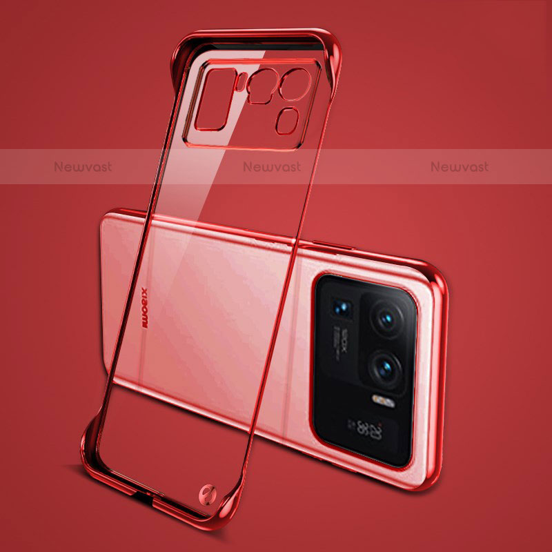 Transparent Crystal Hard Case Back Cover H04 for Xiaomi Mi 11 Ultra 5G Red