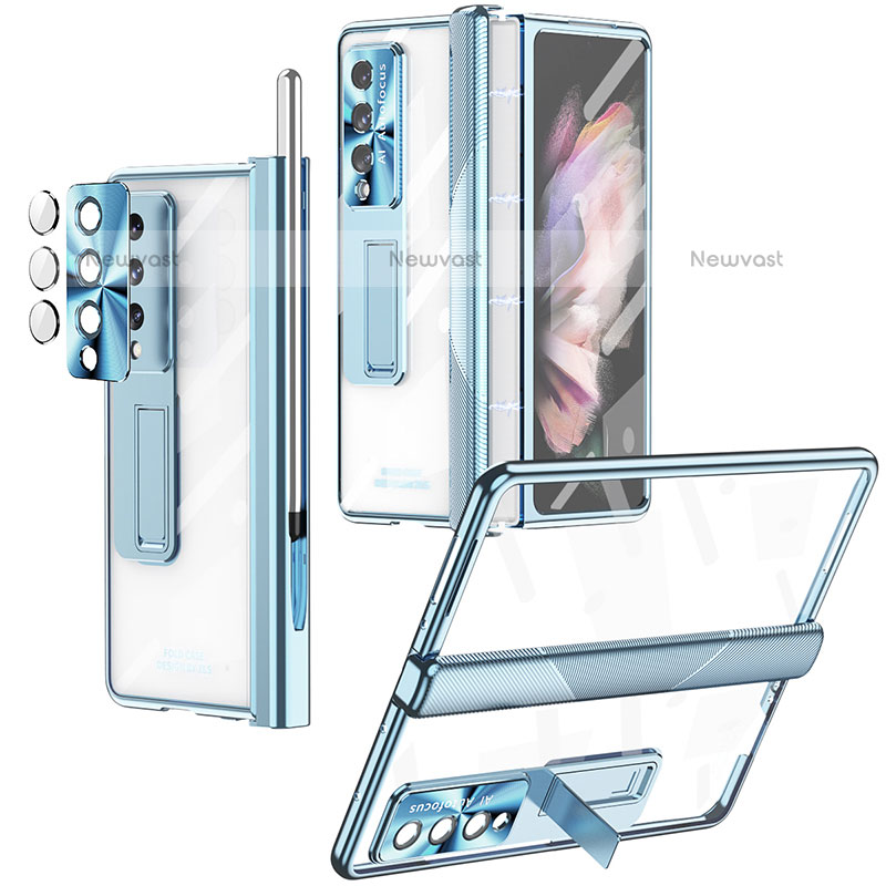 Transparent Crystal Hard Case Back Cover H05 for Samsung Galaxy Z Fold3 5G