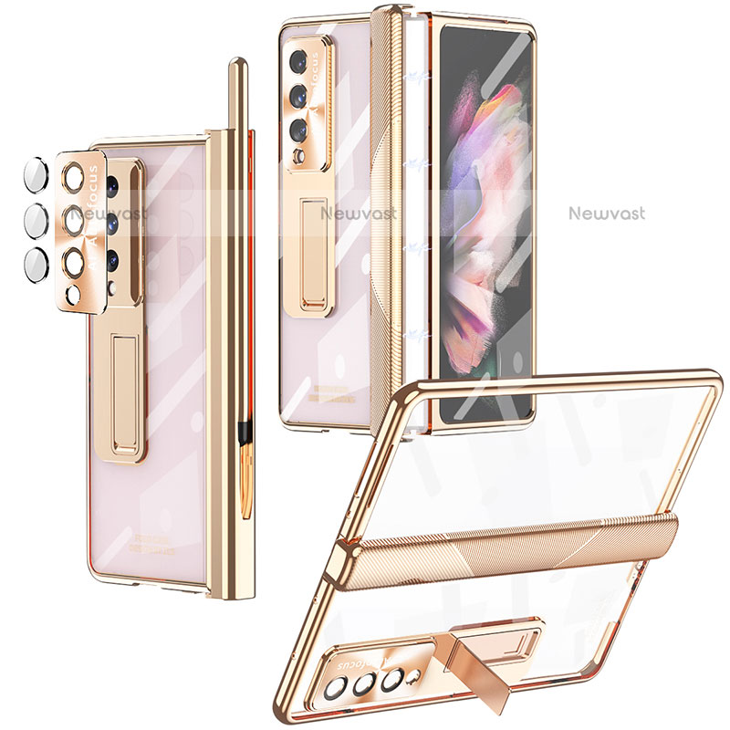 Transparent Crystal Hard Case Back Cover H05 for Samsung Galaxy Z Fold3 5G