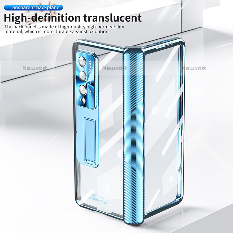 Transparent Crystal Hard Case Back Cover H05 for Samsung Galaxy Z Fold3 5G