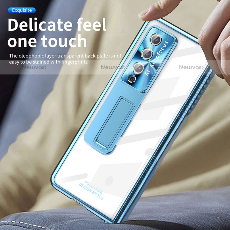 Transparent Crystal Hard Case Back Cover H05 for Samsung Galaxy Z Fold3 5G