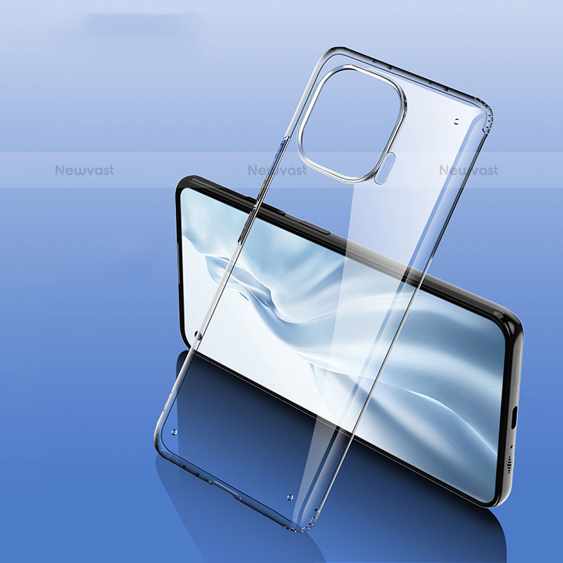 Transparent Crystal Hard Case Back Cover H05 for Xiaomi Mi 11 Pro 5G Black
