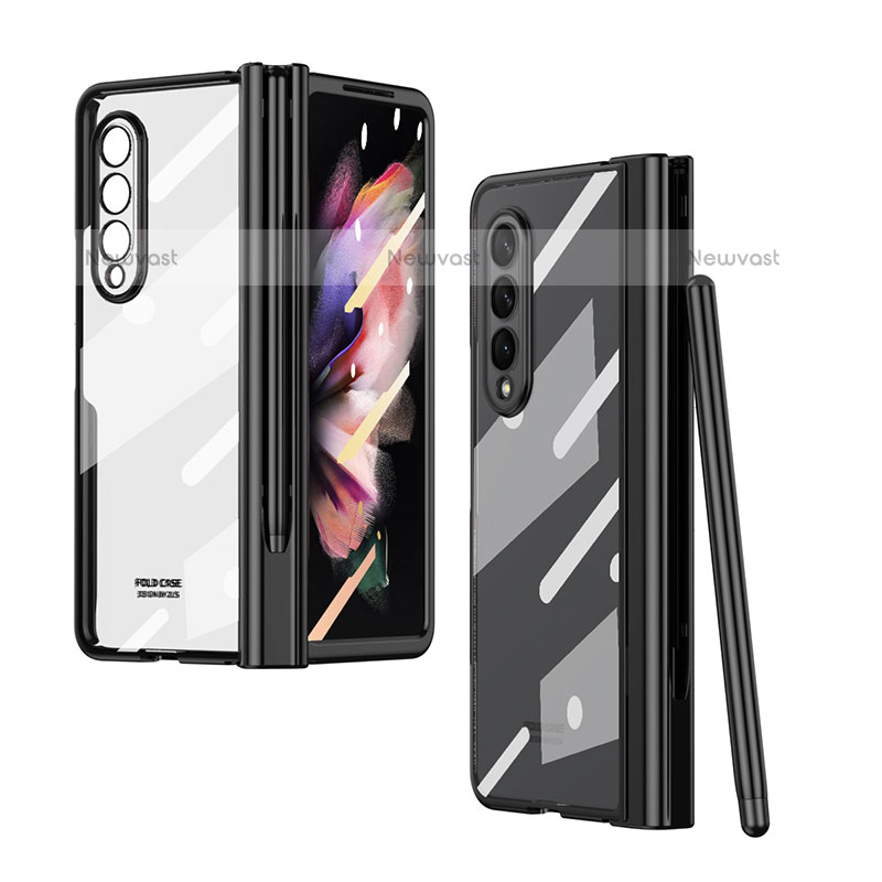 Transparent Crystal Hard Case Back Cover H07 for Samsung Galaxy Z Fold3 5G