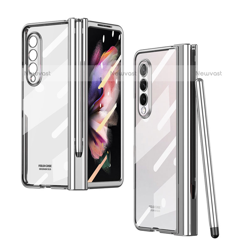 Transparent Crystal Hard Case Back Cover H07 for Samsung Galaxy Z Fold3 5G