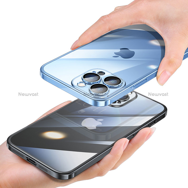 Transparent Crystal Hard Case Back Cover QC2 for Apple iPhone 14 Pro