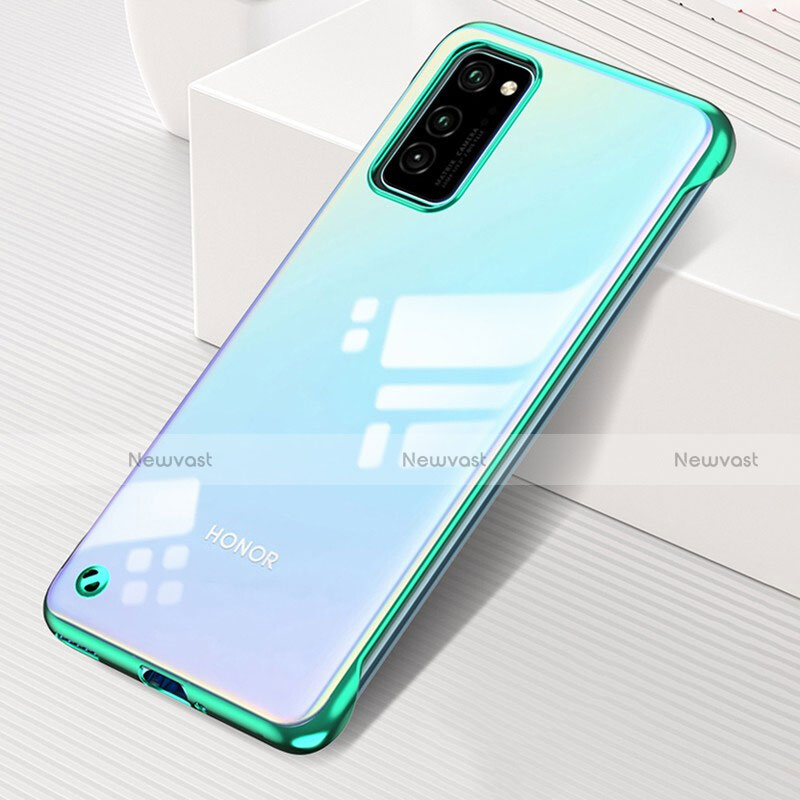 Transparent Crystal Hard Case Back Cover S01 for Huawei Honor V30 5G Green