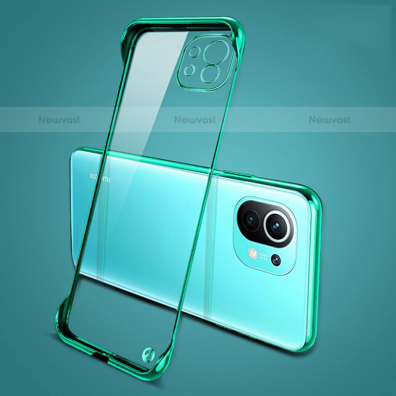 Transparent Crystal Hard Case Back Cover S01 for Xiaomi Mi 11 5G Green