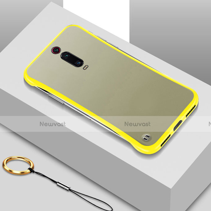 Transparent Crystal Hard Case Back Cover S01 for Xiaomi Redmi K20 Pro Yellow