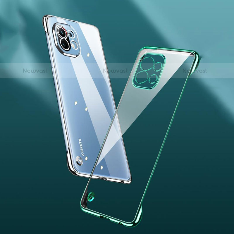 Transparent Crystal Hard Case Back Cover S02 for Xiaomi Mi 11 Lite 5G NE