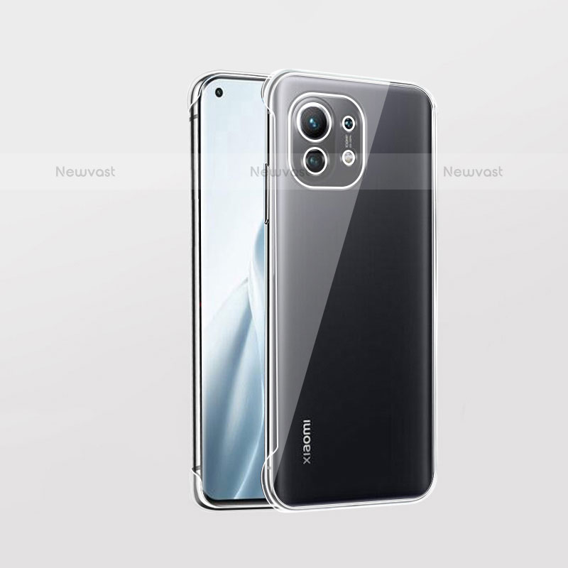 Transparent Crystal Hard Case Back Cover S02 for Xiaomi Mi 11 Lite 5G NE Clear