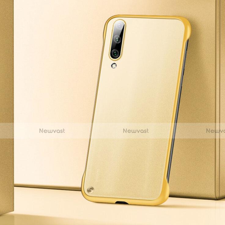 Transparent Crystal Hard Case Back Cover S02 for Xiaomi Mi A3 Yellow