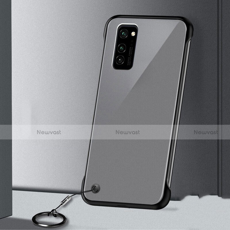 Transparent Crystal Hard Case Back Cover S03 for Huawei Honor View 30 5G Black