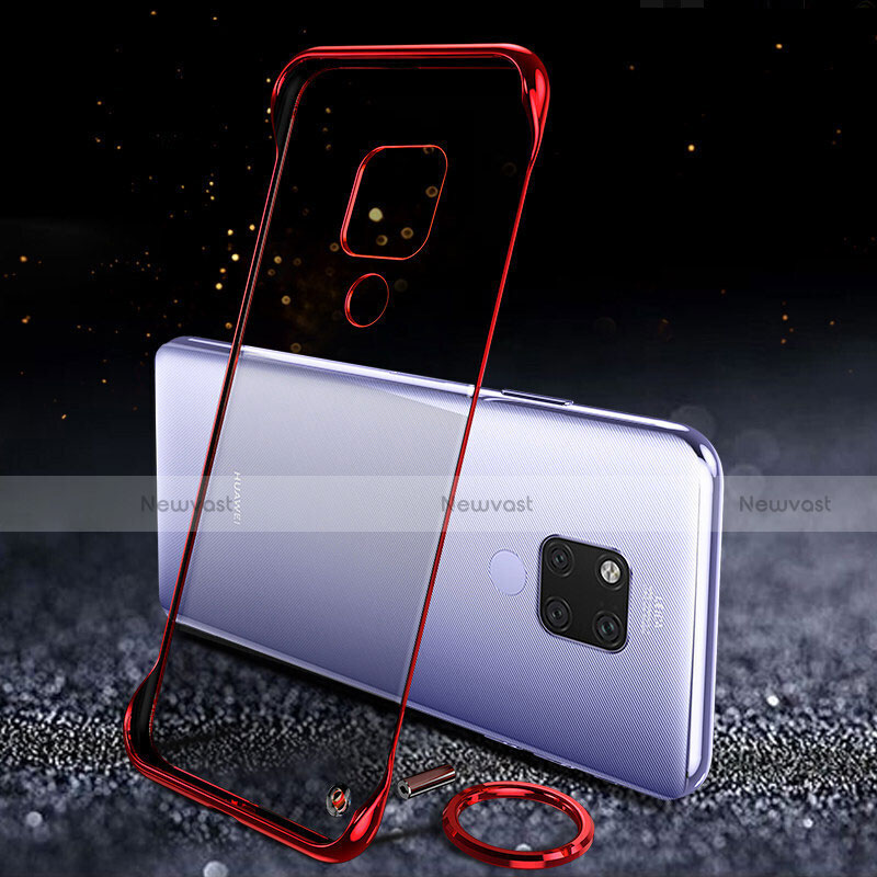 Transparent Crystal Hard Case Back Cover S05 for Huawei Mate 20 X 5G Red