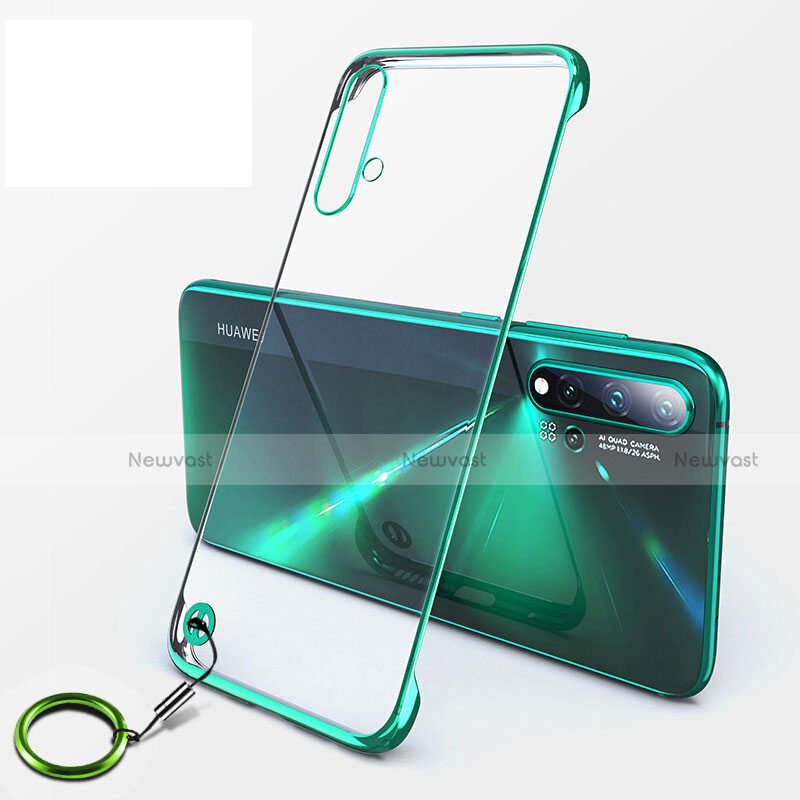 Transparent Crystal Hard Case Back Cover S06 for Huawei Nova 5 Green