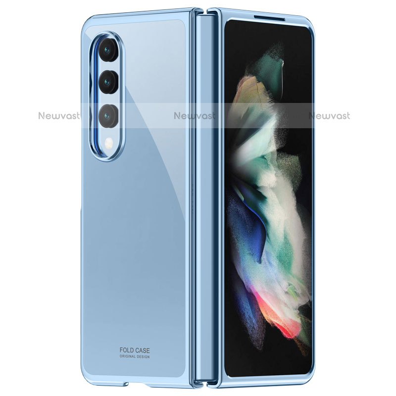 Transparent Crystal Hard Case Back Cover Z01 for Samsung Galaxy Z Fold3 5G