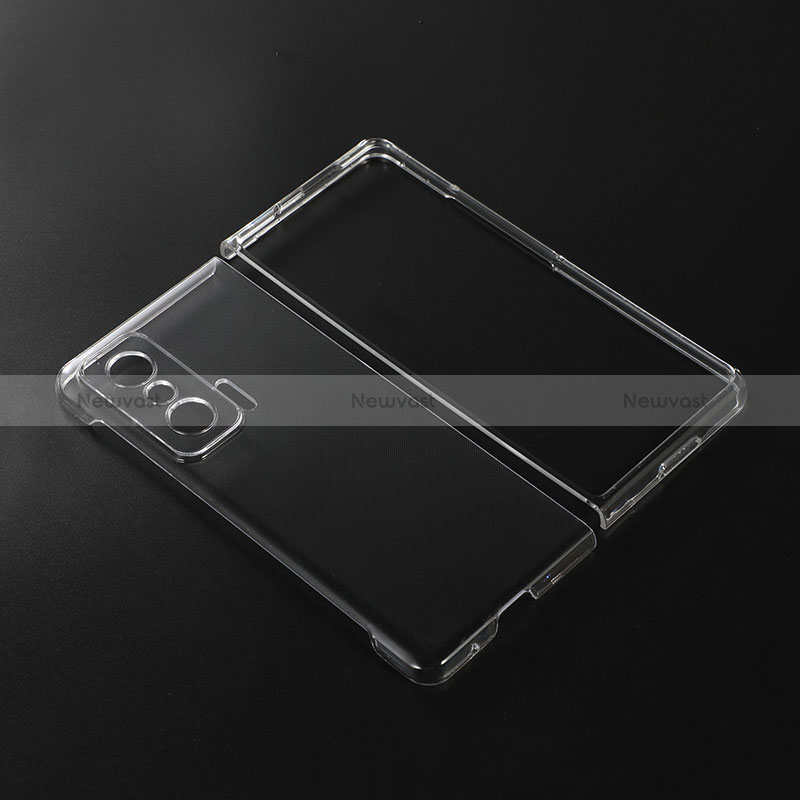 Transparent Crystal Hard Case Cover for Huawei Honor Magic V 5G Clear