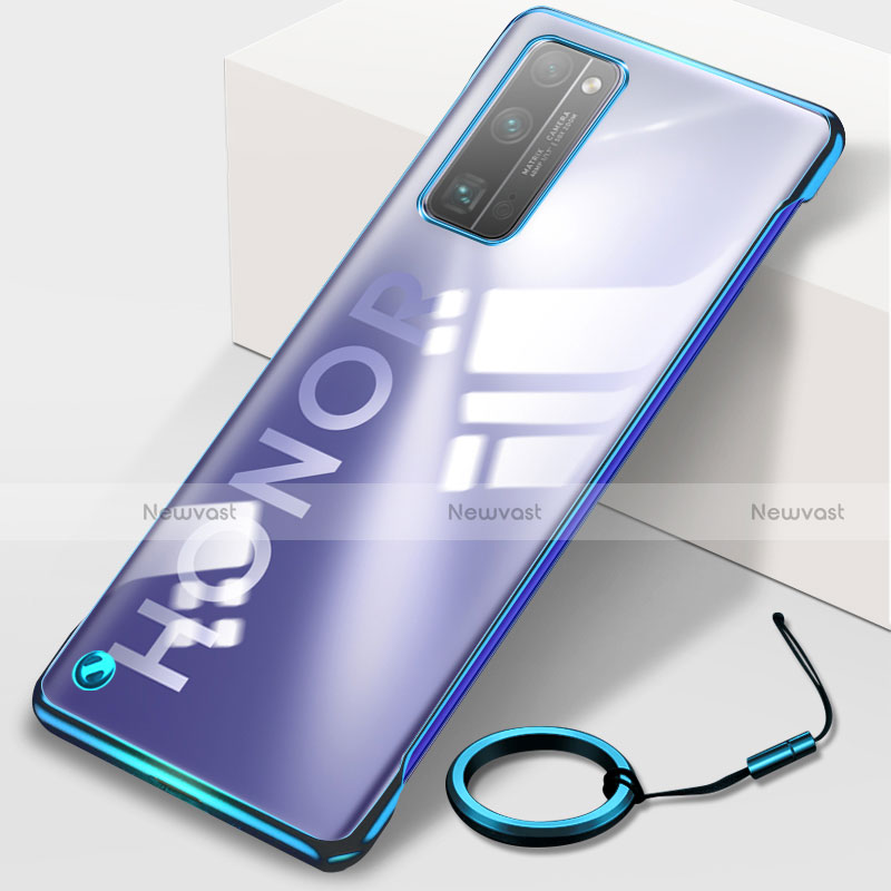 Transparent Crystal Hard Rigid Case Back Cover H01 for Huawei Honor 30 Pro Blue