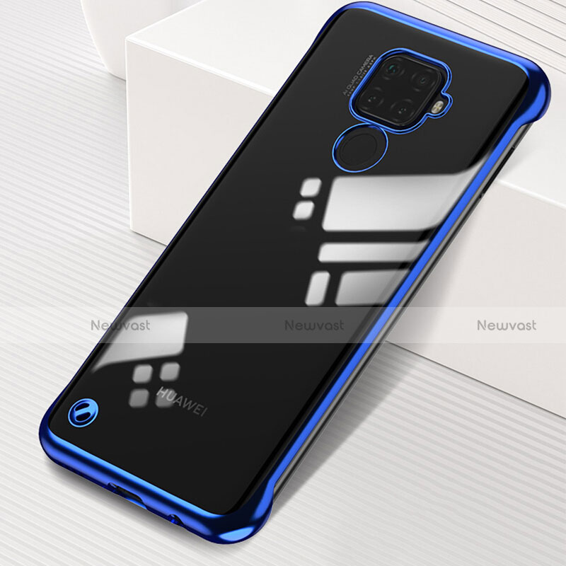 Transparent Crystal Hard Rigid Case Back Cover H03 for Huawei Nova 5z Blue