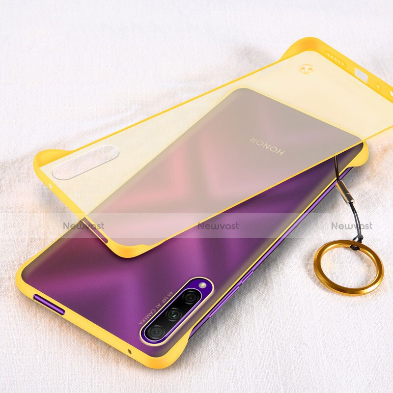 Transparent Crystal Hard Rigid Case Back Cover H03 for Huawei Y9s Yellow