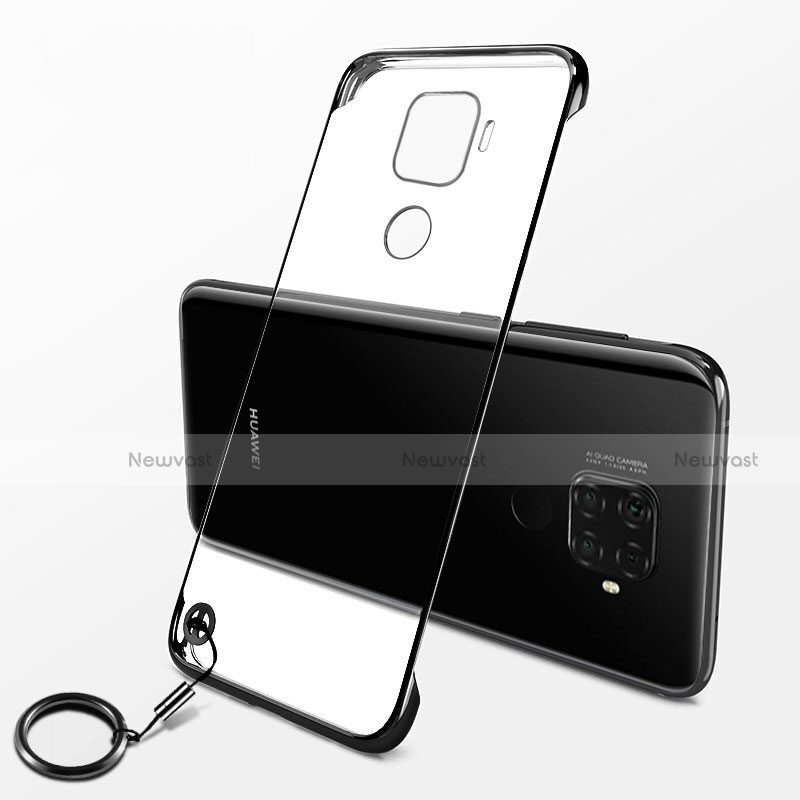 Transparent Crystal Hard Rigid Case Back Cover H04 for Huawei Nova 5i Pro Black
