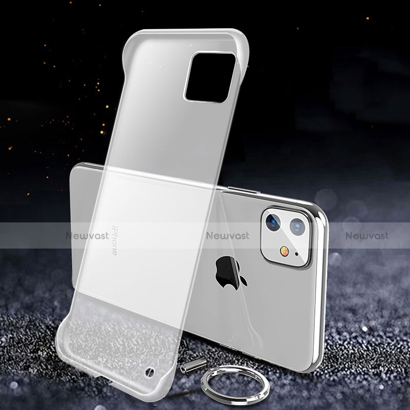 Transparent Crystal Hard Rigid Case Back Cover S01 for Apple iPhone 11 White