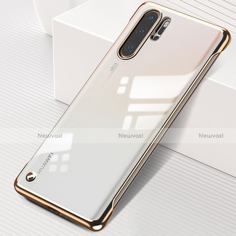 Transparent Crystal Hard Rigid Case Back Cover S01 for Huawei P30 Pro New Edition Gold