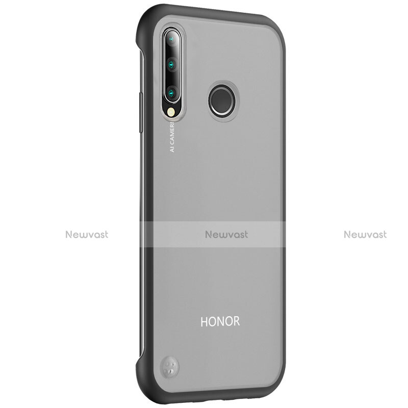 Transparent Crystal Hard Rigid Case Back Cover S02 for Huawei Honor 20E Black