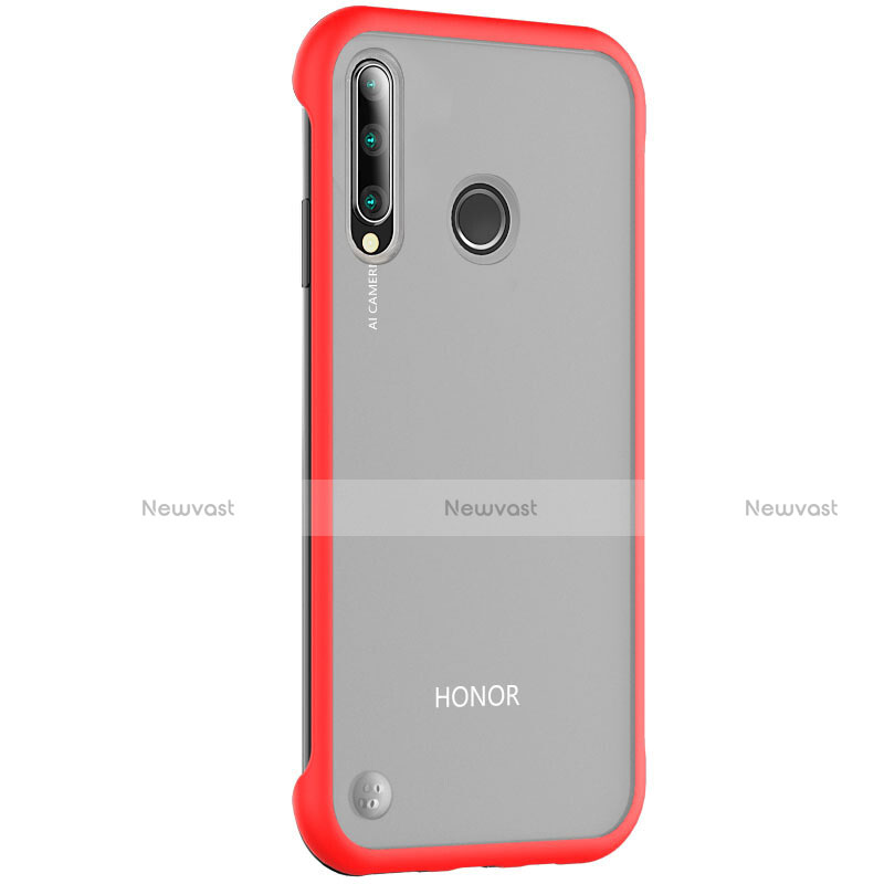 Transparent Crystal Hard Rigid Case Back Cover S02 for Huawei Honor 20E Red