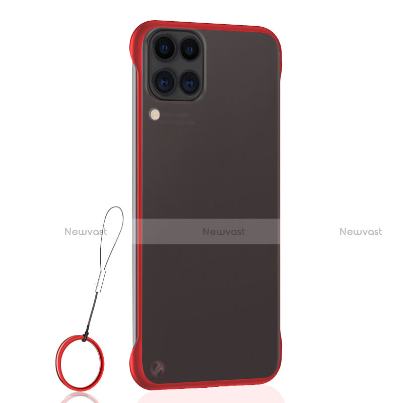 Transparent Crystal Hard Rigid Case Back Cover S02 for Huawei Nova 6 SE Red