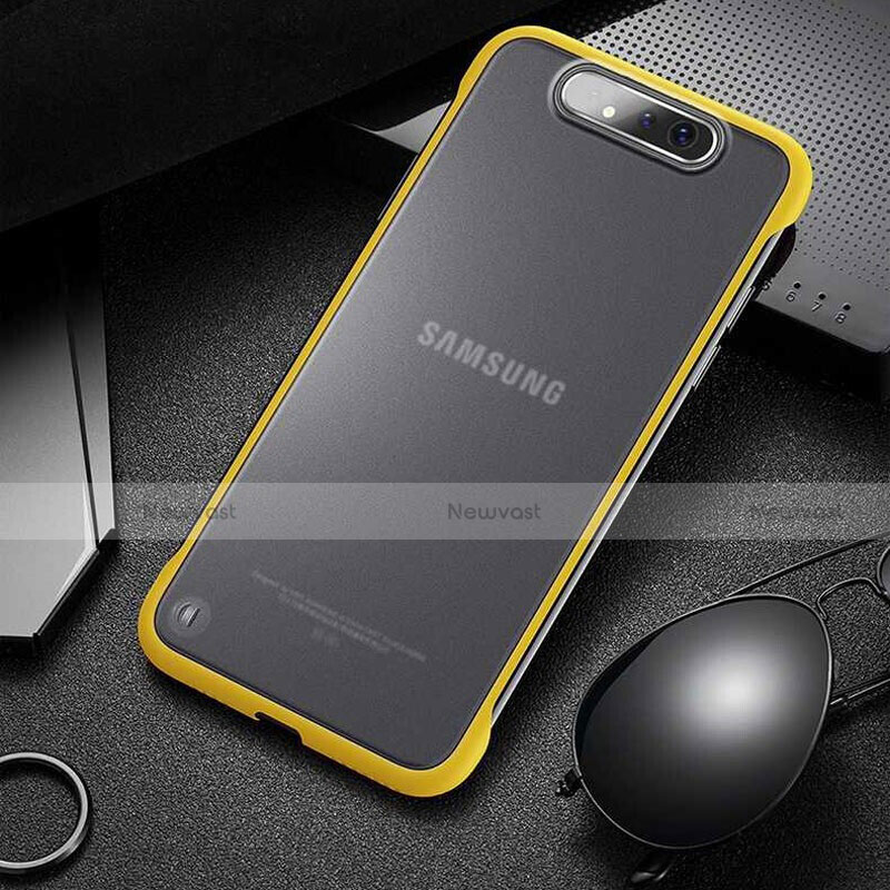 Transparent Crystal Hard Rigid Case Back Cover S02 for Samsung Galaxy A90 4G