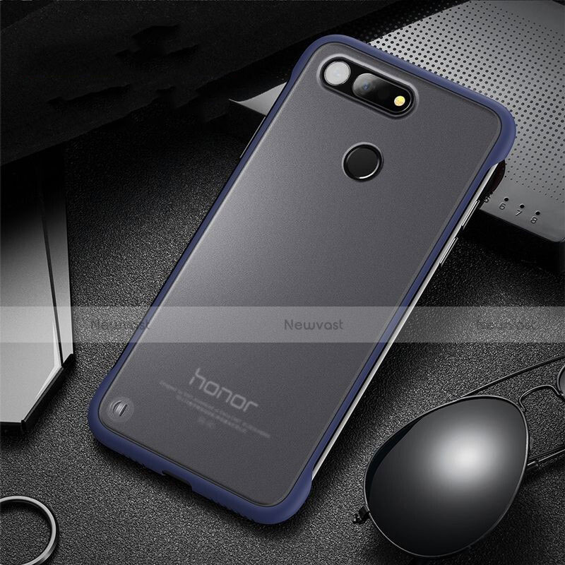 Transparent Crystal Hard Rigid Case Back Cover S03 for Huawei Honor View 20 Blue